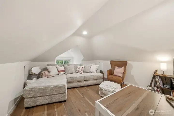 Enjoy cozy evenings in the loft, perfect for movie nights, relaxing, or spending quality time with family and friends OR could be used as a 3rd bedroom or home office space.
