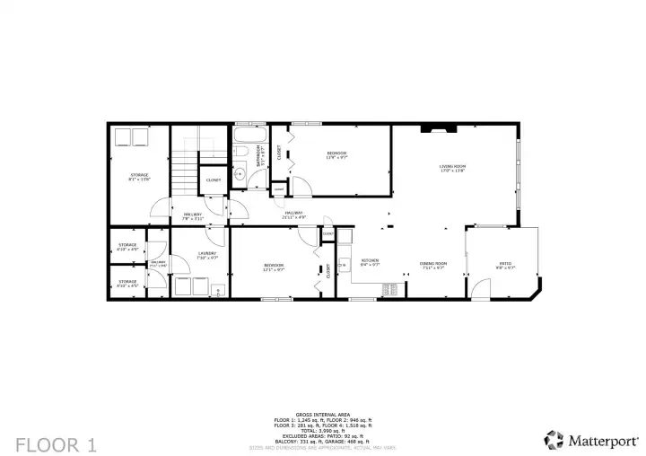 Floor 1 Unit 1