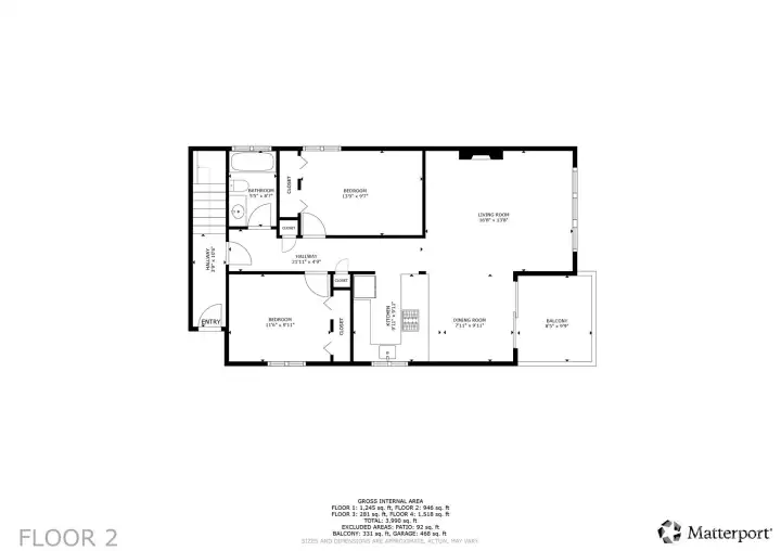 Floor 2 Unit 2