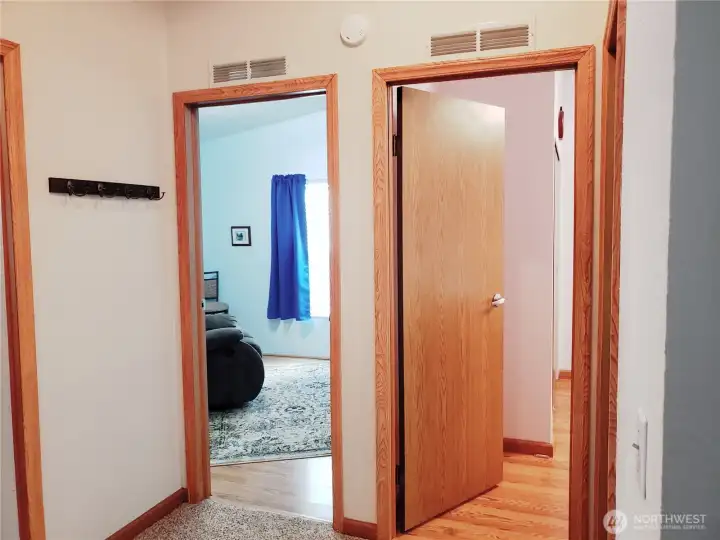 Picture of the Hallway showing the 2 other Bedrooms.