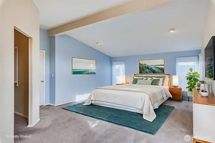 Primary Bedroom Virtually Staged