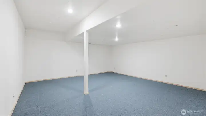 Generous bonus space ideal for entertaining, relaxing, or movie nights.