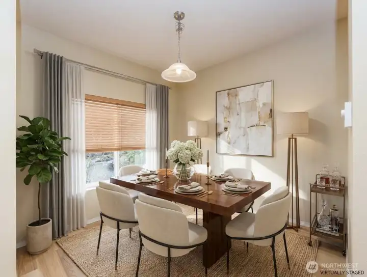 Dining room area connected to kitchen