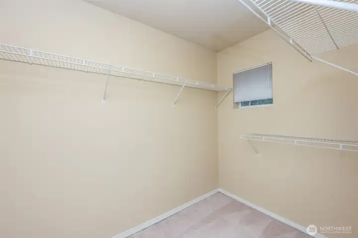 Primary walk-in closet