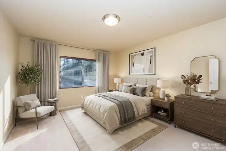 Owner's Suite  walk in closet and bath off Suite. - virtually staged