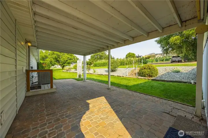 Covered back patio