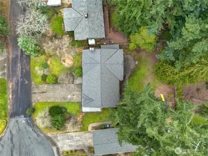 Beautiful treed surround gives you a feeling of being a world away, yet minutes to all of University Place's riches.