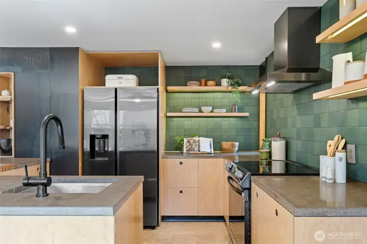 Custom kitchen with thoughtful design features