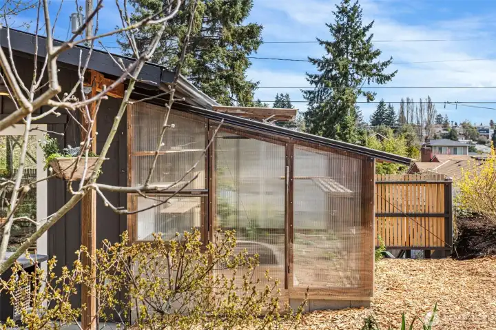 Greenhouse allows for year round growing potential