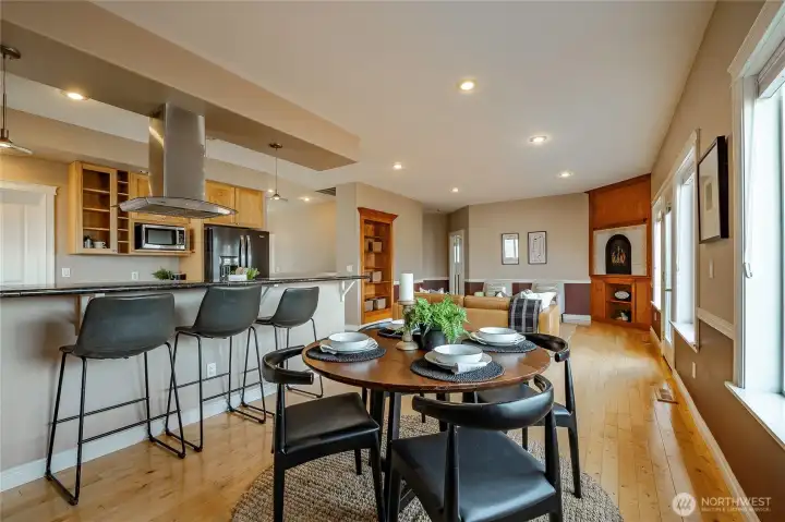 Kitchen, Dining and Living Room