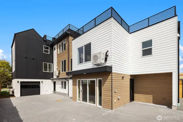 Parking area off alley