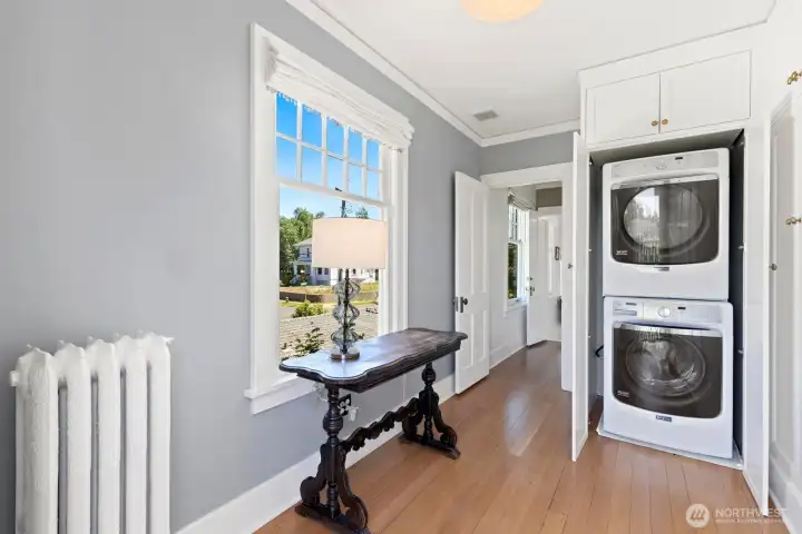 Showing upstairs laundry. Room can be converted back into bedroom. Showing upstairs laundry. Room can be converted back into bedroom.
