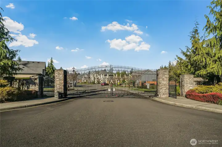 Gated entry for added peace of mind. Gated entry for added peace of mind.