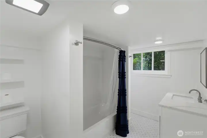 Lower level full bathroom