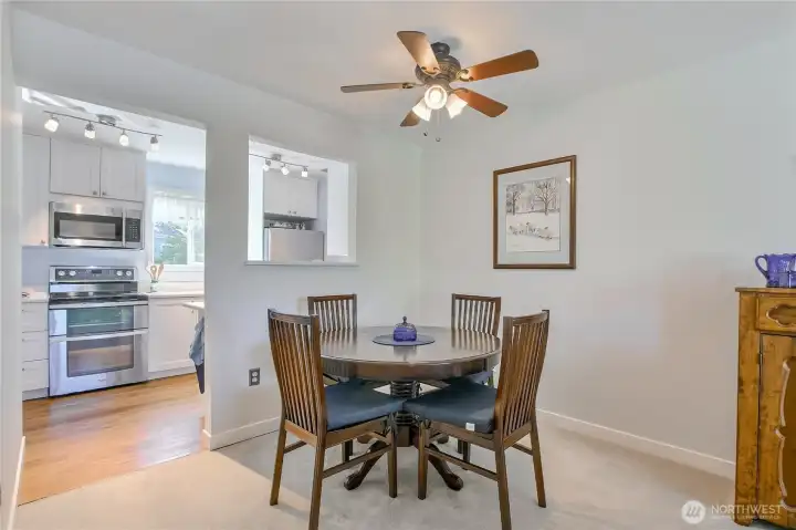 dining room and kitchen dining room and kitchen