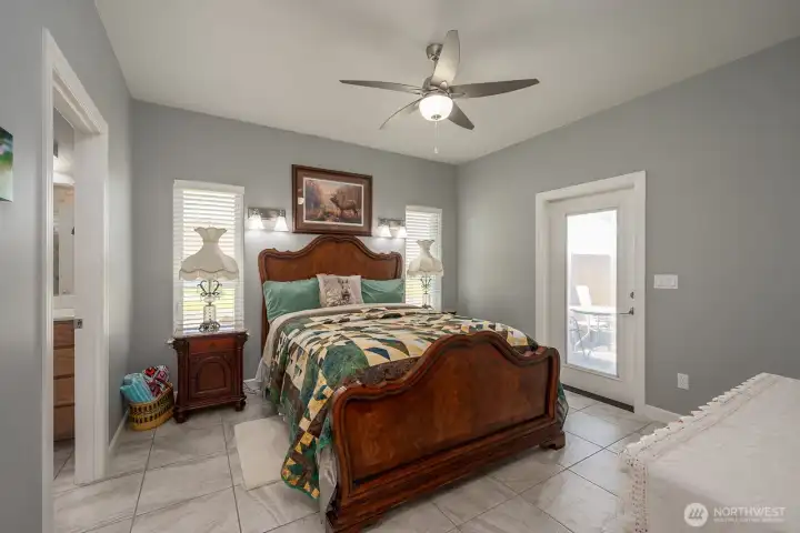 Ensuite #2 with access to the Hot Tub patio