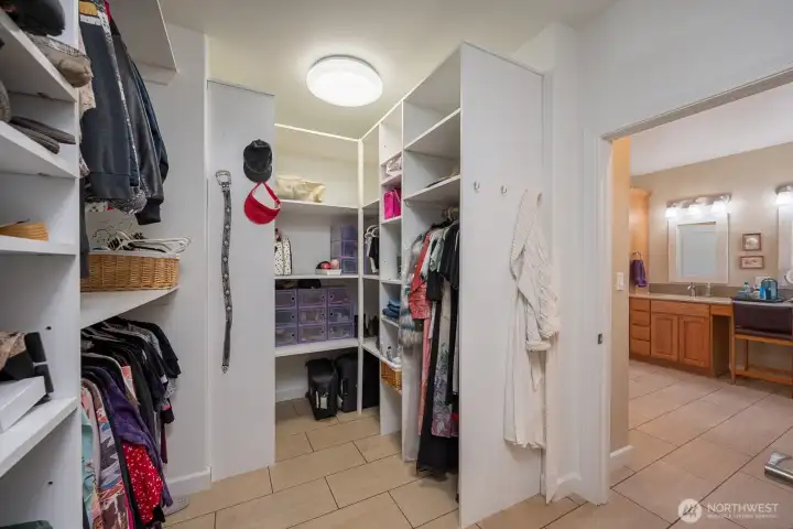 Huge Primary Closet