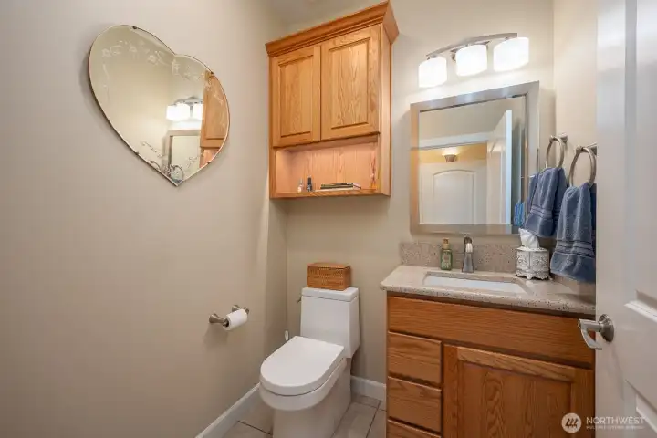 Hall Powder Room.