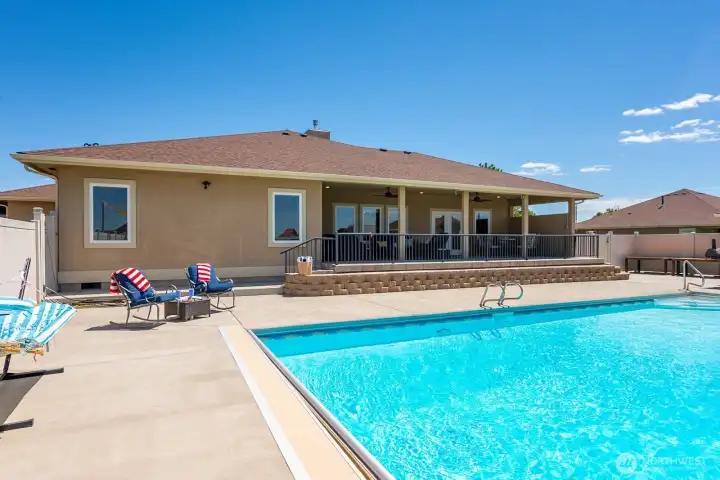 Relax. Unwind. Swim laps and play in this 20'x40' pool!