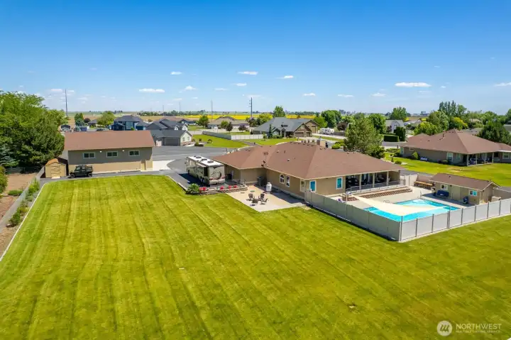 So much room to play, garden, and simply enjoy life!