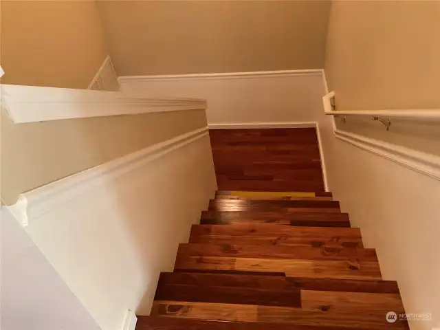 Hardwood stairs