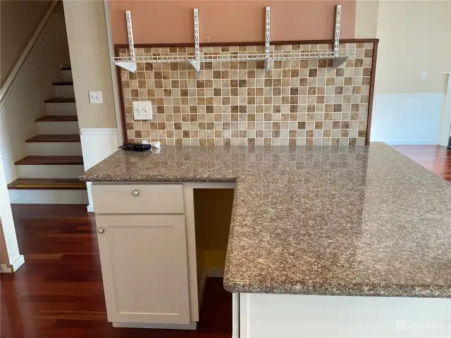 Extra granite countertop.