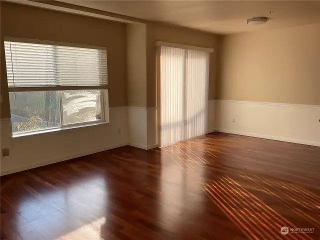 Kitchen with eating space access to balcony