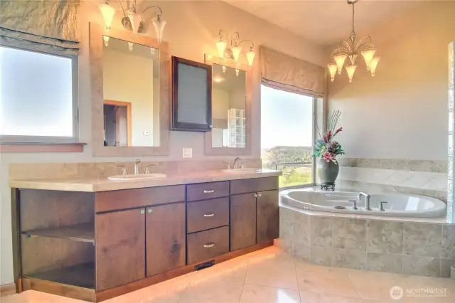 Spacious Master bath