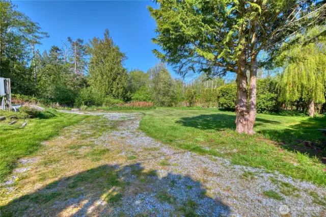 View of the driveway parking area