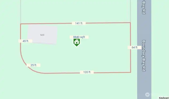 Lot Dimensions - 500 Moose Trail