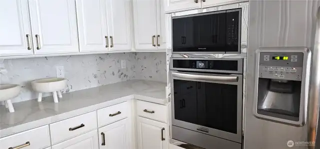 New oven and microwave