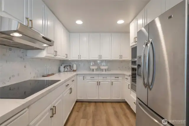 Kitchen with new appliances,