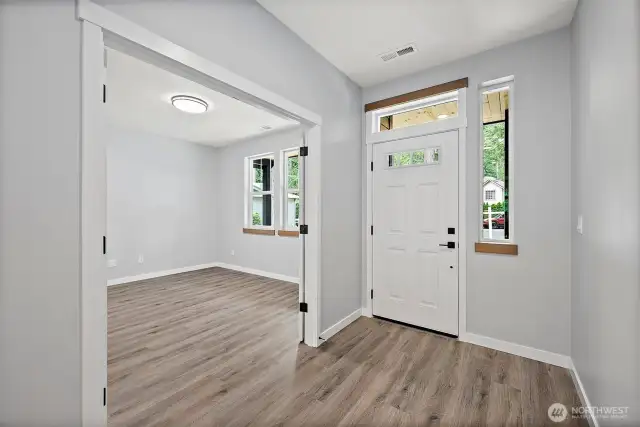 Easy Care LVP Floors, Flex Rm w/ Dual Entry Doors!