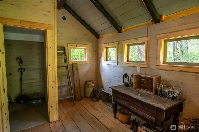 Interior of pumphouse