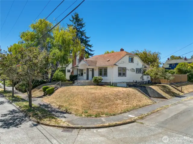 Don't you love the privacy of a corner lot?  We do!