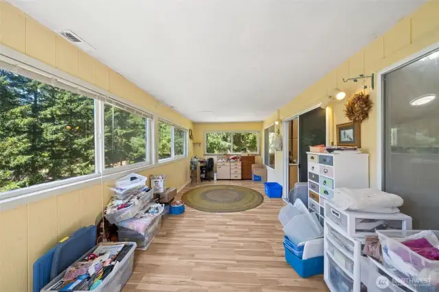 Enclosed Patio area off of Kitchen Eating Area