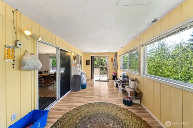 Enclosed Patio is on Level 3