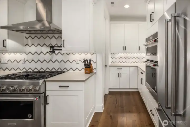 Kitchen Pantry Through the Door on left