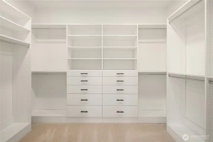 Two separate closets