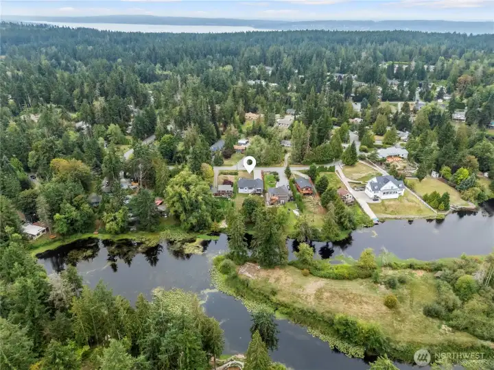Perfectly situated on Lost Lake.