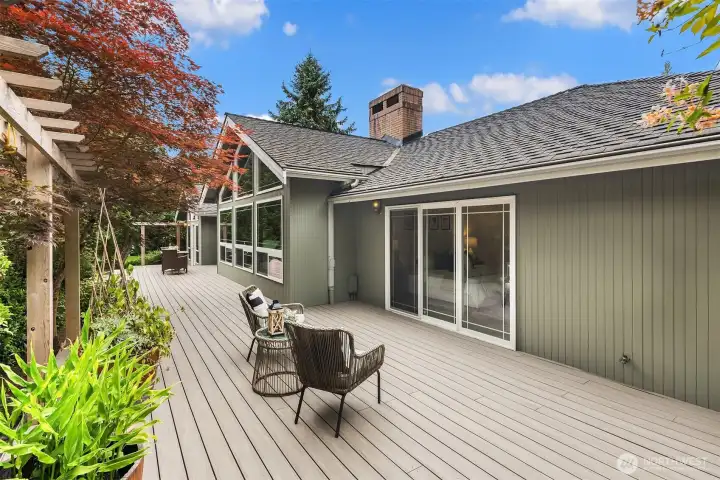 Huge low maintenance deck
