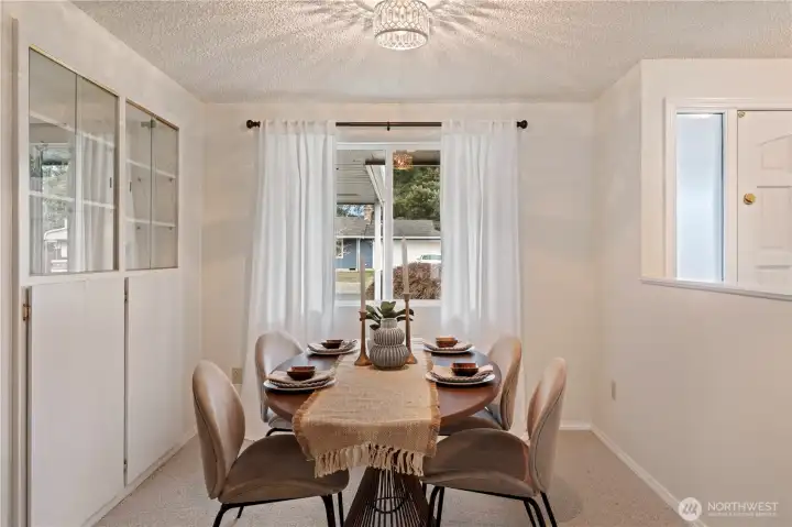 Dining area perfect for large gatherings.