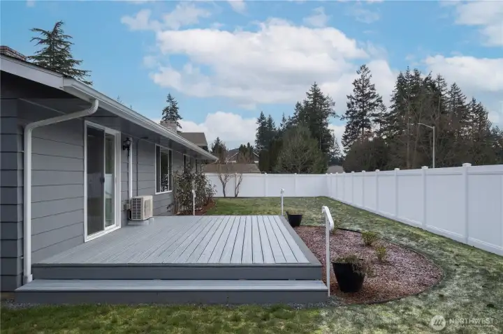 New composite deck installed in 2024.