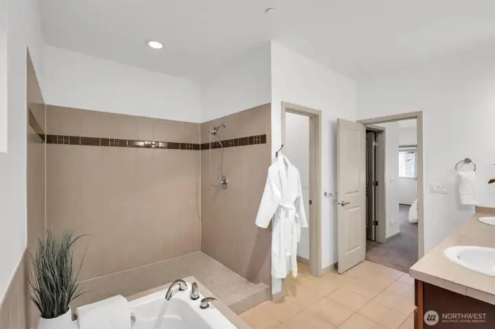 Clean and inviting bathroom with modern touches.