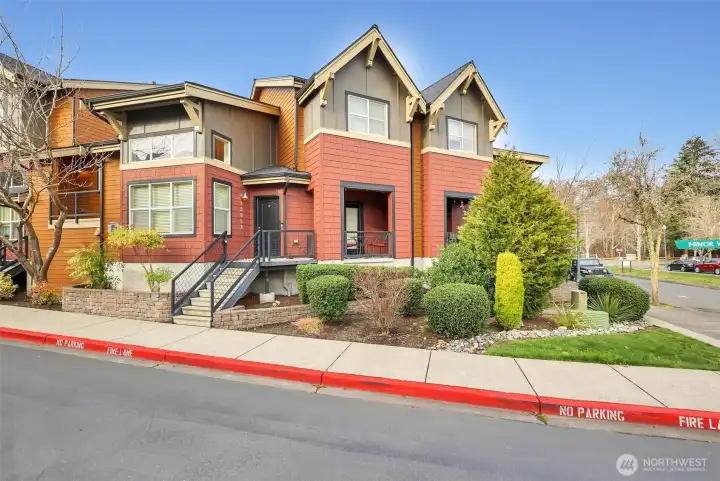 Well-maintained community with attractive exterior design.