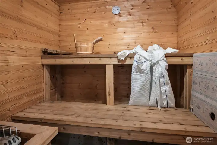 downstairs sauna