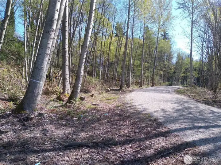 Water and sewer in the access road