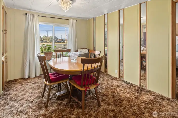 Dining room with great natural light