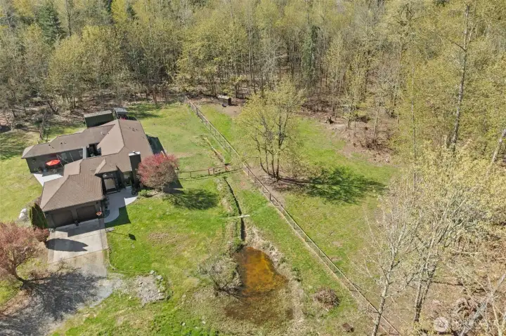 Back fenced in yards