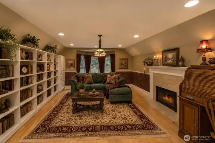 Virtually Staged - Victorian inspired attic lounge. Virtually Staged - Victorian inspired attic lounge.